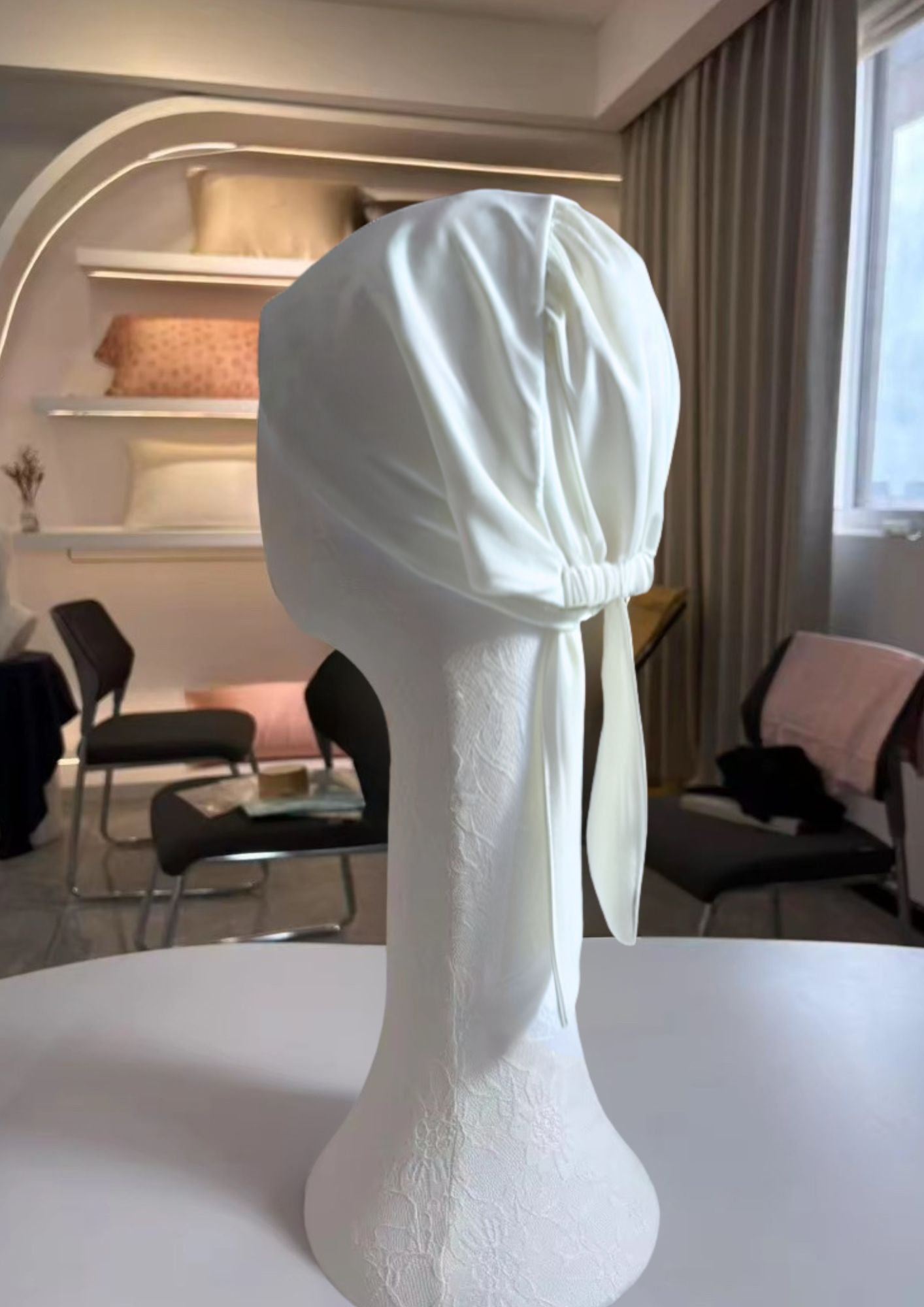 NeoSlik Bonnet ajustable en Soie de Mûrier - Antidérapant